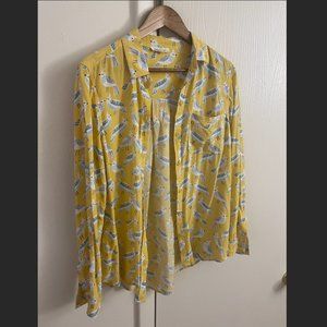 Beach Lunch Lounge Collared Blouse - M